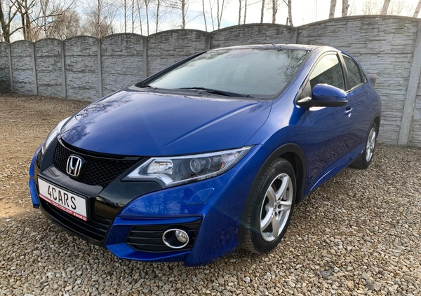 Honda Civic cena 51000 przebieg: 141232, rok produkcji 2015 z Szprotawa małe 562